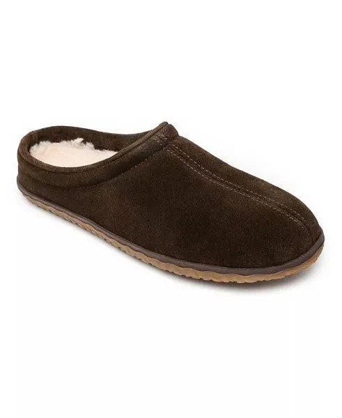 Мужские замшевые шлепанцы Taylor Minnetonka, коричневый