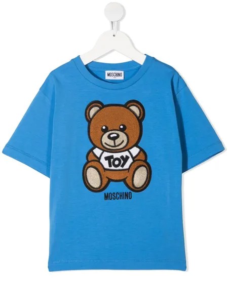 Moschino Kids футболка с принтом Teddy Bear