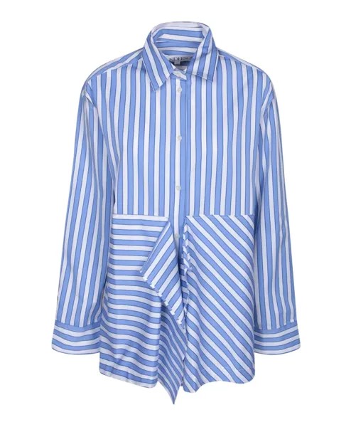 Расклешенная рубашка с вырезами Jw Anderson, синий