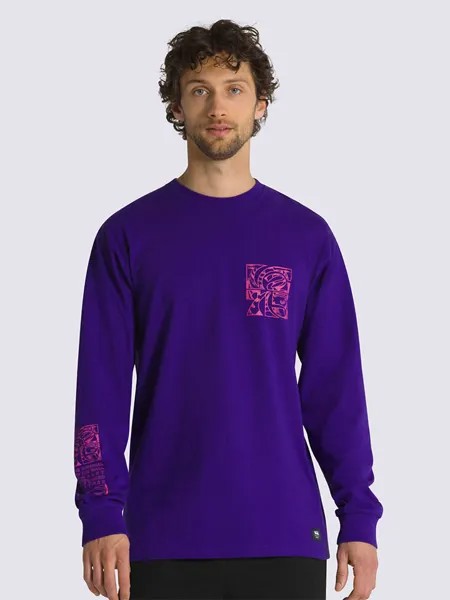 Лонгслив Vans, цвет lila/pink