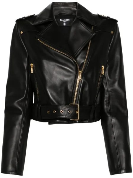 Balmain куртка с заостренными лацканами, черный