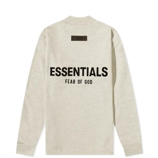 Футболка FEAR OF GOD ESSENTIALS Kids Logo Long Sleeve Tee