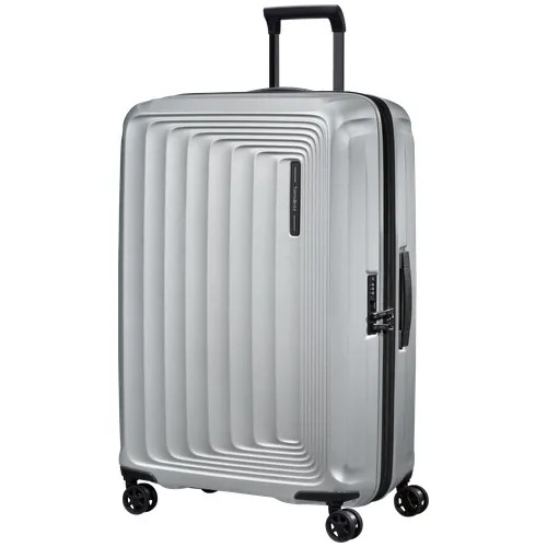 Чемодан Samsonite, 110 л, размер L, серебряный, серый