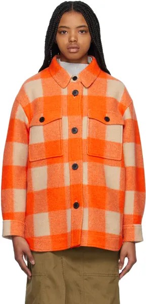 Оранжево-бежевая куртка Harveli Isabel Marant Etoile