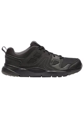 Кроссовки для активной ходьбы мужские HW 100 черные , размер: 42, цвет: Черный/Антрацитовый Серый NEWFEEL Х Декатлон