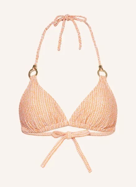 Треугольный лиф бикини waldorf winds Heidi Klein, оранжевый
