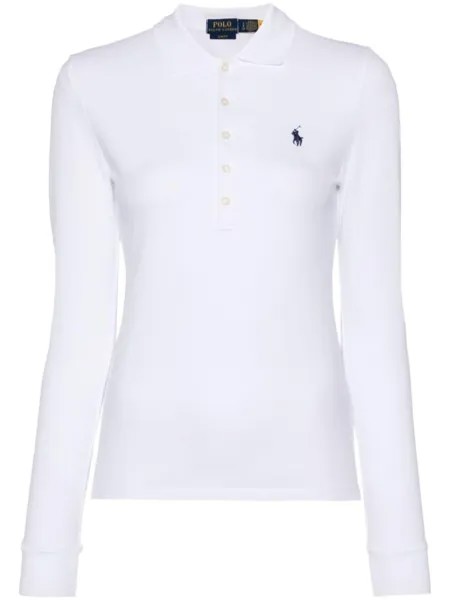Polo Ralph Lauren рубашка поло с вышивкой Polo Pony, белый