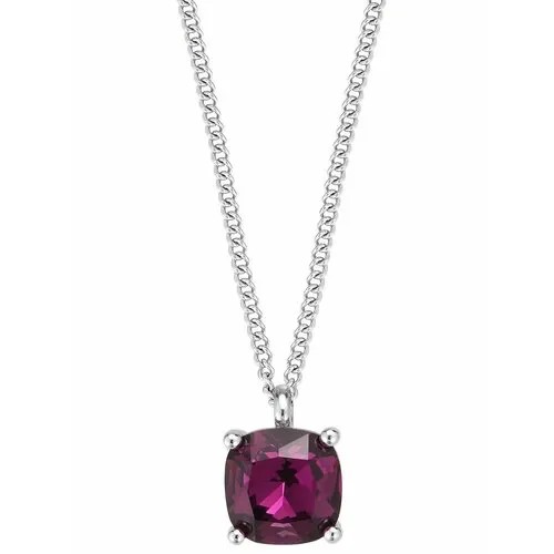 Колье DYRBERG/KERN, кристалл, кристаллы Swarovski, серый, фиолетовый