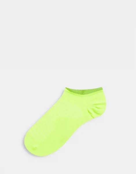 Невидимые легкие носки для кроссовок салатового цвета Nike Running Spark-Желтый