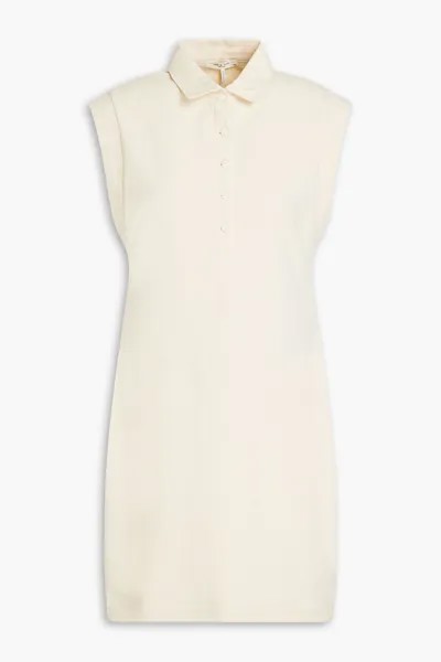 Платье-рубашка McKenna из хлопкового джерси в рубчик RAG & BONE, кремовый