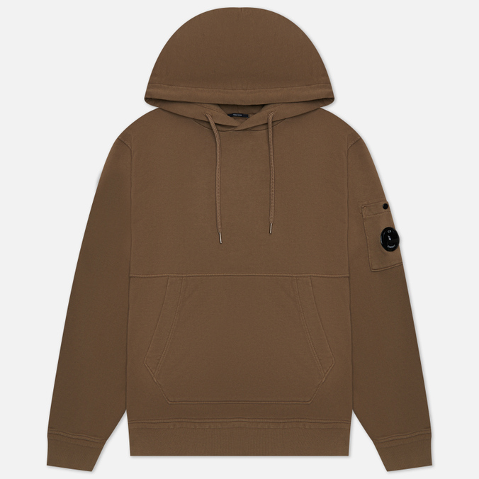 Мужская толстовка C.P. Company Cotton Fleece Hoodie Resist Dyed коричневый, Размер L