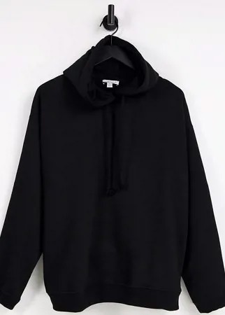 Черный худи в стиле oversized Topshop Tall-Черный цвет