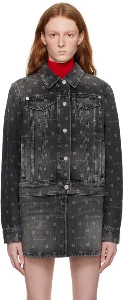 Черная джинсовая куртка 4G Givenchy