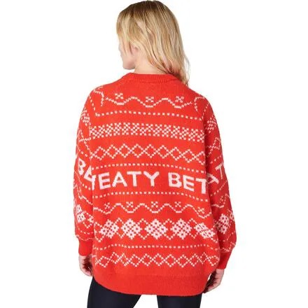 Свитер Snow Fairisle женский Sweaty Betty, цвет Firebird Orange Fairisle