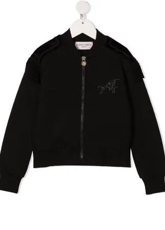 Alberta Ferretti Kids бомбер с эполетами