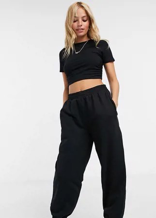 Черные oversized-джоггеры для дома ASOS DESIGN Petite-Черный