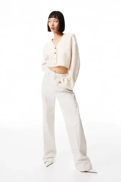 Короткий жилет H&M, бежевый
