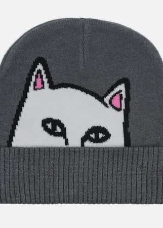 Шапка RIPNDIP Peeking Nermal Beanie, цвет серый