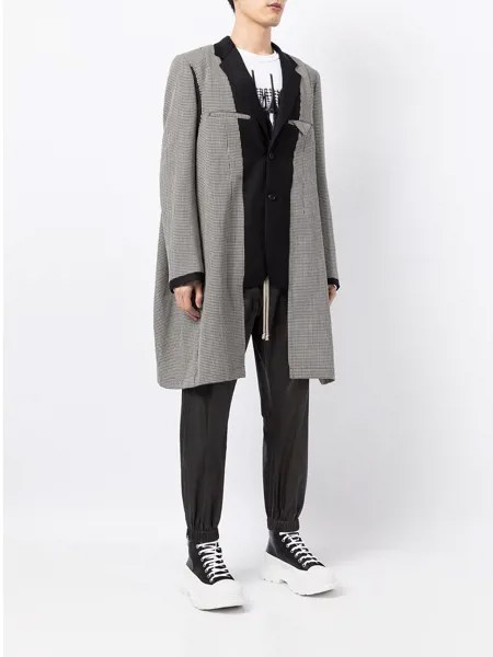 Comme Des Garçons Homme Plus однобортный пиджак со вставками