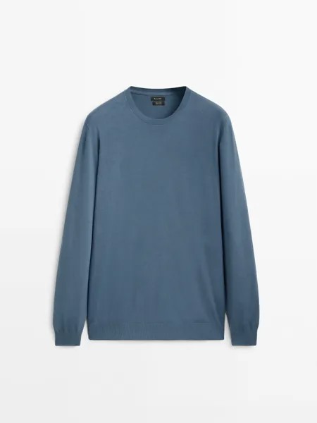Джемпер мужской Massimo Dutti 90140249 синий M (доставка из-за рубежа)