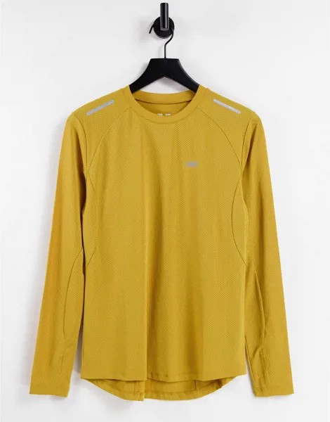Лонгслив для бега ASOS 4505-Желтый