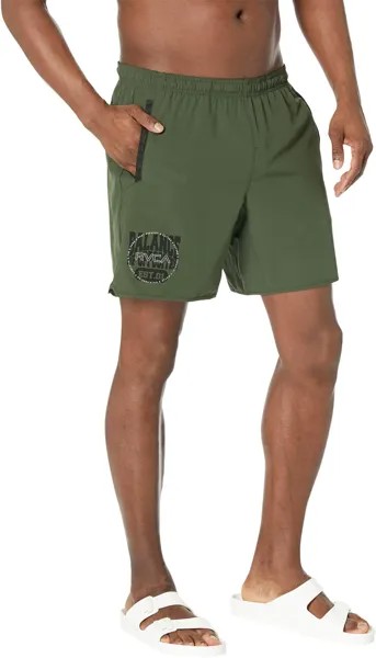 Эластичные шорты для йоги RVCA, цвет Dark Olive