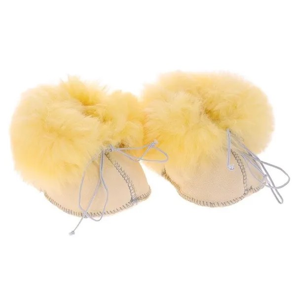 Ramili Носочки-пинетки Baby Basic из медицинской овчинки