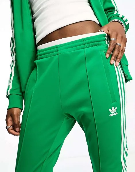 Зеленые джоггеры adidas Originals Adicolor superstar