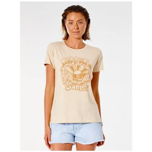 Футболка Rip Curl SUNWAVES STANDARD TEE, цвет 4043 NUDE, размер XS