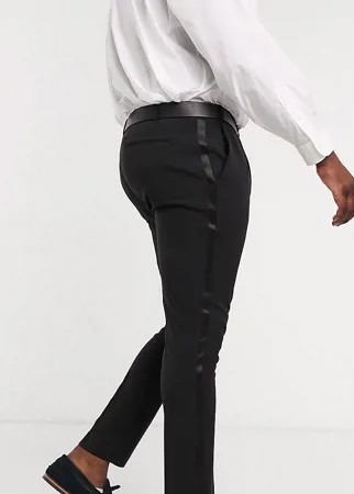 Черные брюки скинни под смокинг ASOS DESIGN Plus-Черный