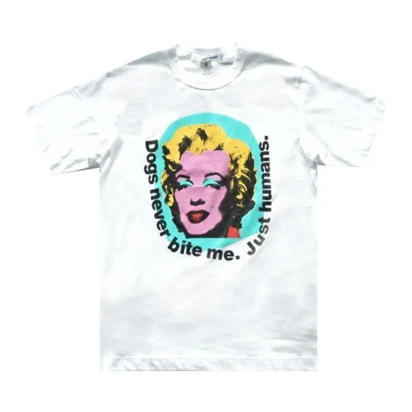 Футболка Comme Des Garçons Comme des Garçons SHIRT Marilyn Monroe Graphic Tee, белый