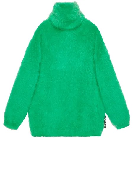 Платье Gucci Mohair sweater, зеленый