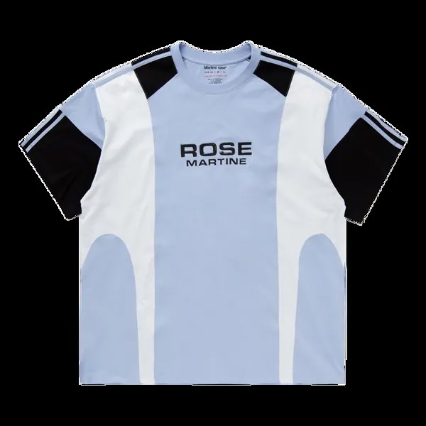 Футболка Martine Rose Oversized Panelled 'Blue/White/Black', синий
