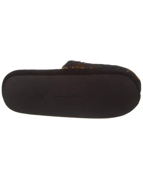 Холщовые тапочки Gianvito Rossi Bellagio, черный