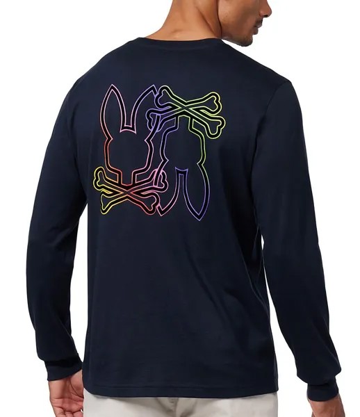 Футболка с длинным рукавом Psycho Bunny Colton, синий