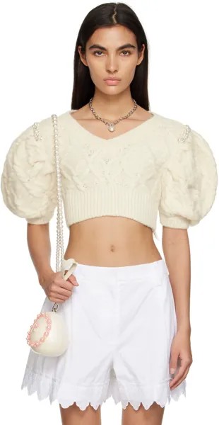 Off-White Свитер с украшением Simone Rocha
