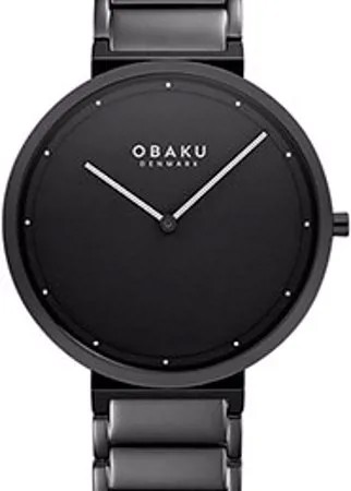 Fashion наручные  мужские часы Obaku V258GXBBSB. Коллекция Ultra Slim