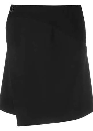 Givenchy юбка А-силуэта с запахом