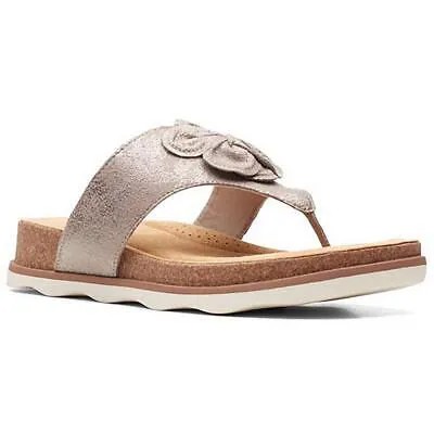 Женские кожаные сандалии Clarks Brynn Style Slip On Slide Sandals BHFO 0544