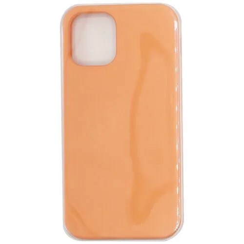 Чехол для iPhone 12 mini (силиконовый) оранжевый