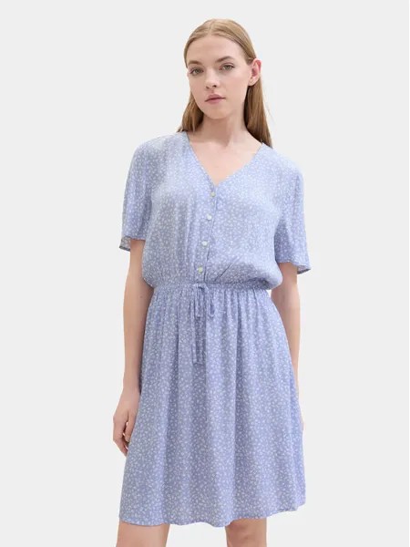 Платье стандартного кроя Tom Tailor Denim, синий