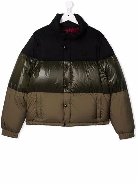 Moncler Enfant пуховик Aveillan в стиле колор-блок