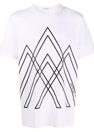 Moncler футболка с графичным принтом