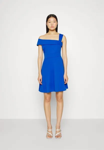 Платье из джерси цвета электрик WAL G, синий
