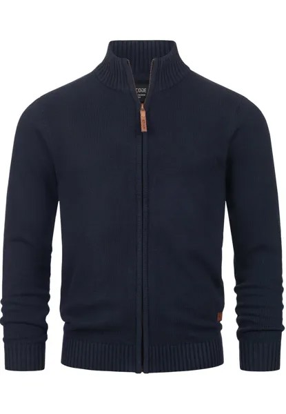 Вязаный кардиган Indicode Jeans LUT, темно-синий