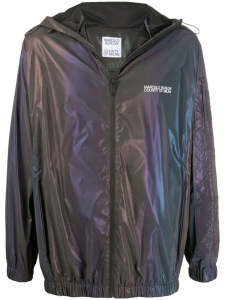 Легкая куртка с капюшоном Marcelo Burlon County of Milan, черный