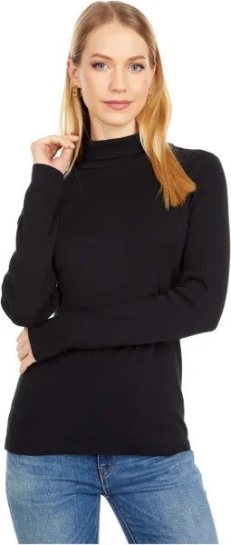 Футболка Lilla P Long Sleeve Turtleneck Tee, черный