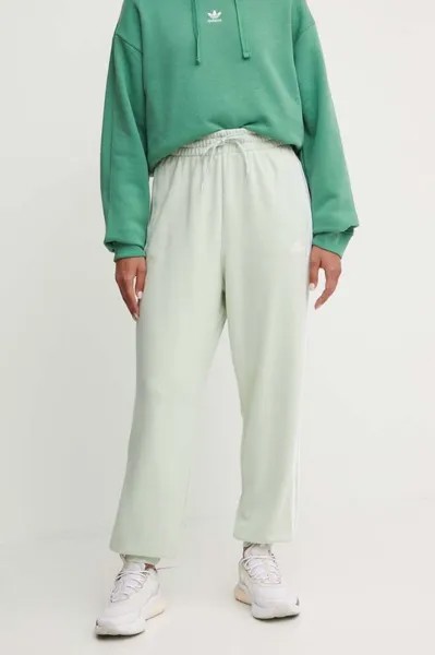 Хлопковые спортивные брюки Essentials adidas, зеленый