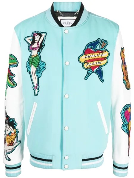 Philipp Plein бомбер Hawaii, синий