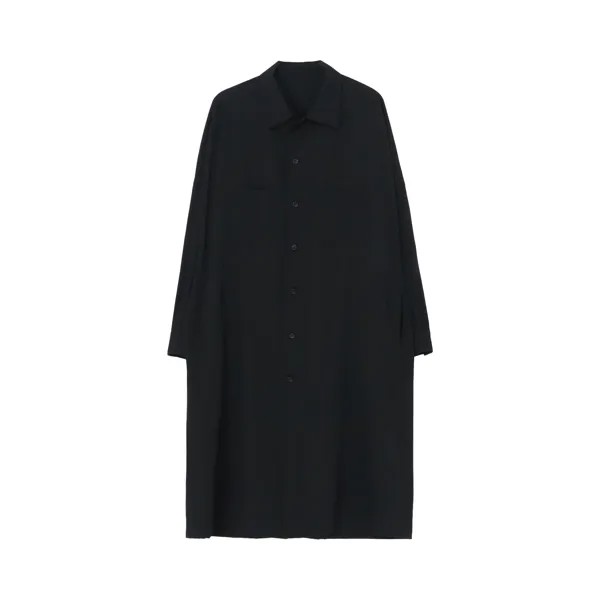 Yohji Yamamoto Pour Homme Пальто-рубашка Черный